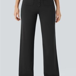 Halara high waisted multiple pockets Black Women's Pants